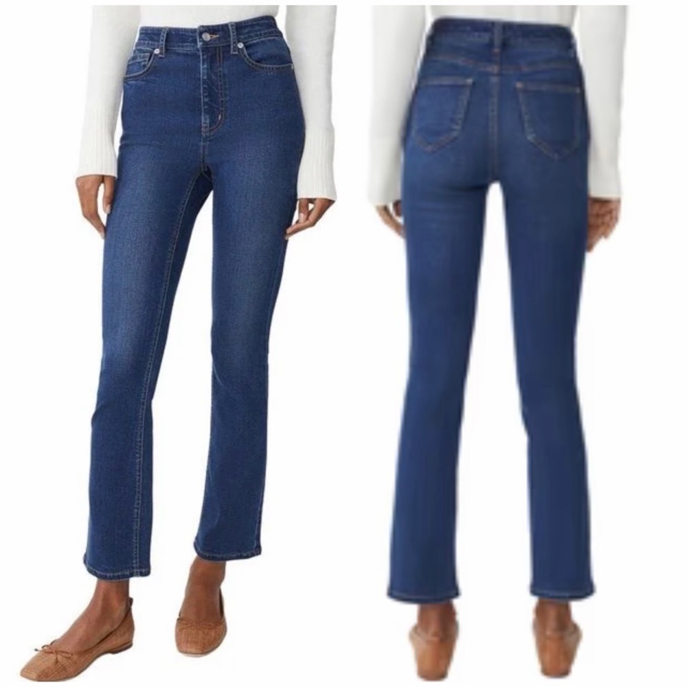 J. McLaughlin straight leg Jeans, medium wash, medium rise, size 12